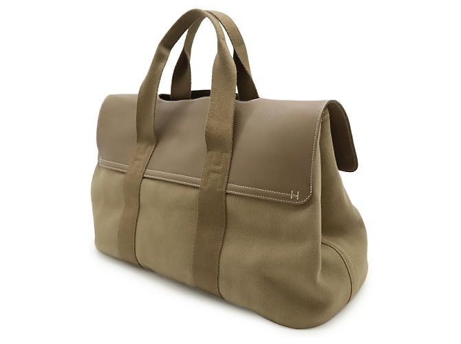 Hermès HERMES Valparaiso MM/PM Handtasche/Shopper Taupe - Ansicht 3