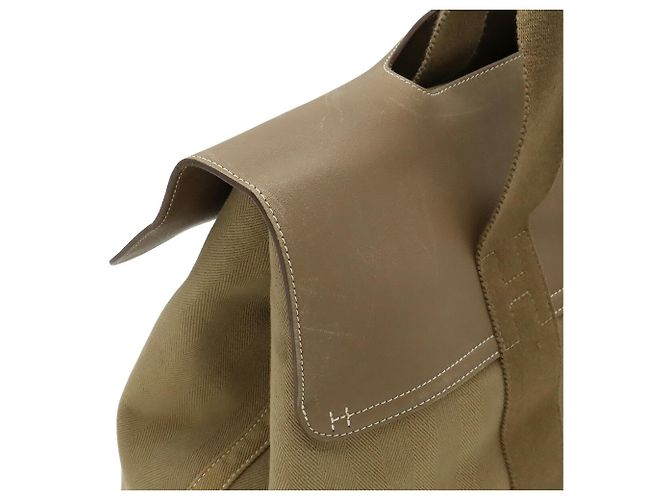 Hermès HERMES Valparaiso MM/PM Handtasche/Shopper Taupe - Ansicht 6