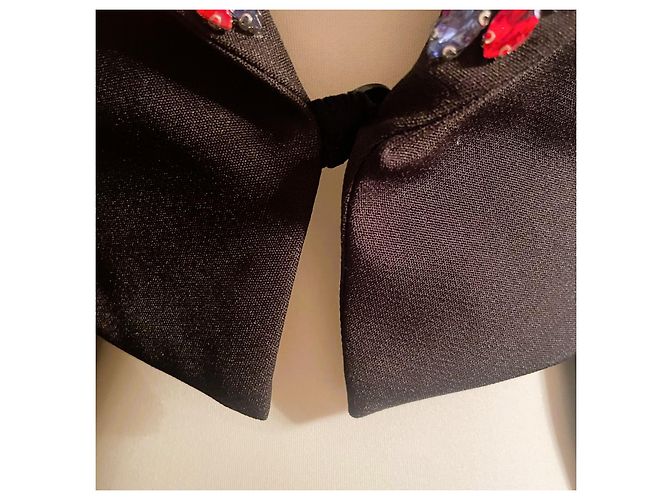 Atemberaubender schwarzer DENNY ROSE Blazer mit bunten Kristallen Mehrfarben - Ansicht 4