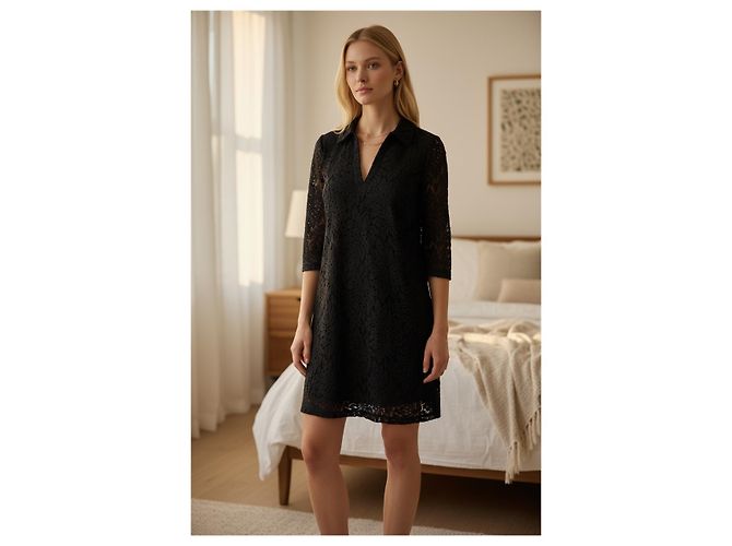 Schwarzes Kleid - neu mit Etikett (mit 185€ ausgezeichnet) - La fée maraboutée - Größe 34/36 - Ansicht 3