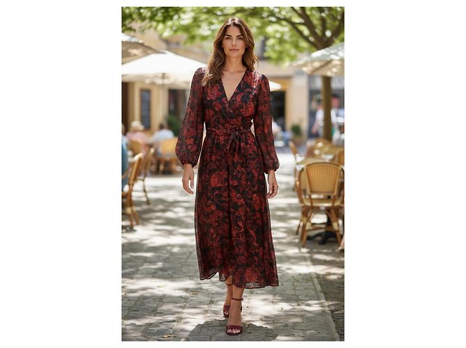 Kleid - La fée maraboutée - Größe 34 36 - Neu mit Etikett (etikettiert mit 175€) Bordeaux - Ansicht 3