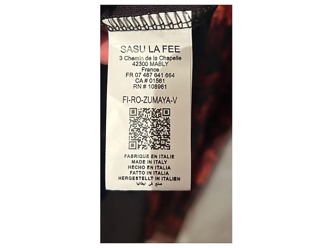 Kleid - La fée maraboutée - Größe 34 36 - Neu mit Etikett (etikettiert mit 175€) Bordeaux - Ansicht 6