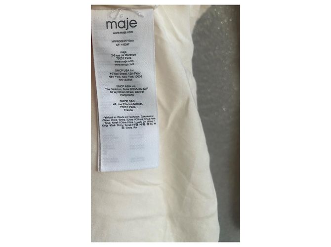Ecru Kleid Maje - neu mit Etikett - Größe 36 Roh - Ansicht 9