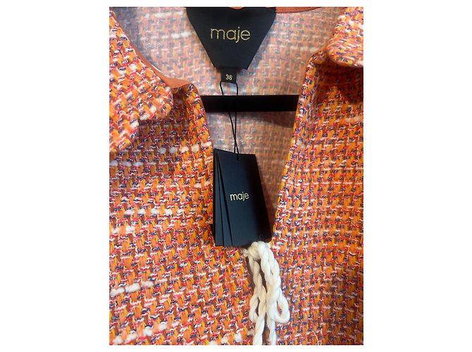 Pull Maje - Neuf avec étiquette - Taille 36 Orange - vue 4