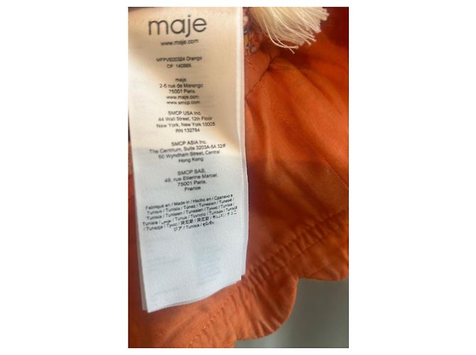 Pull Maje - Neuf avec étiquette - Taille 36 Orange - vue 5