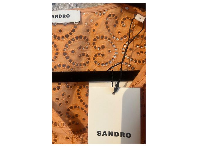 Top Sandro nuevo - Talla XS Naranja - vista 3