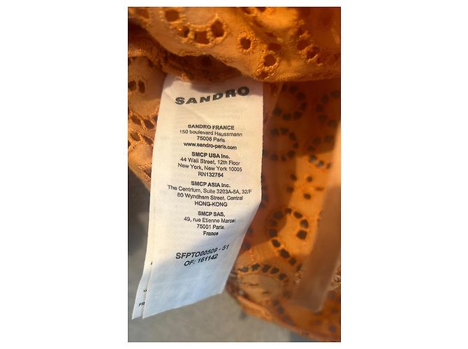 Top Sandro nuevo - Talla XS Naranja - vista 4