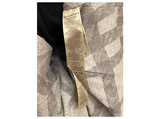 Chaqueta de algodón con cinturón Burberry Negro - vista 7