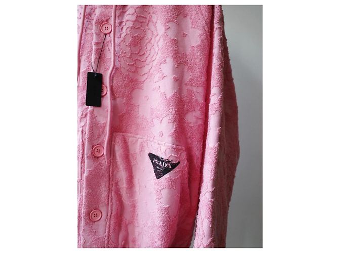 Prada Hoodie in Rosa mit Blumenmuster Pink - Ansicht 2