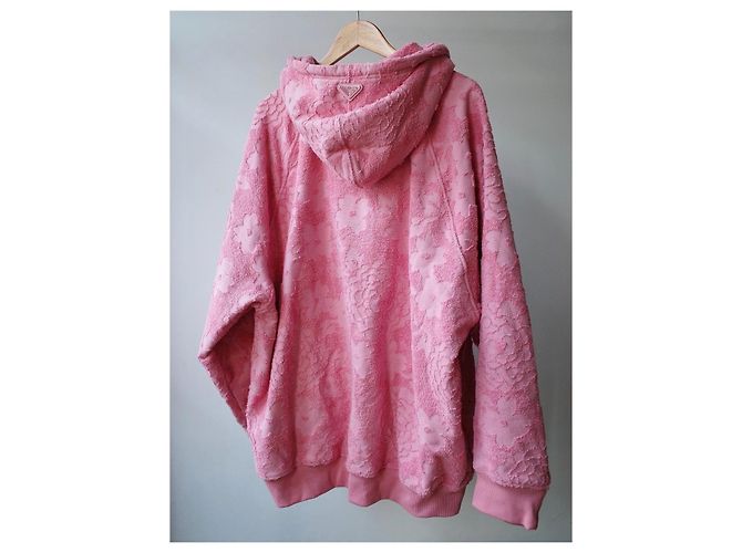 Prada Hoodie in Rosa mit Blumenmuster Pink - Ansicht 3