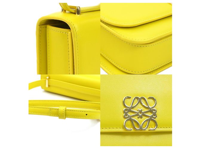 Borsa a Spalla Goya Piccola di Loewe Giallo - vista 3