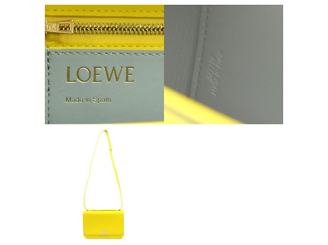 Borsa a Spalla Goya Piccola di Loewe Giallo - vista 5