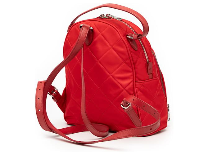 Zaino Prada Red Impuntu Tessuto Rosso - vista 2
