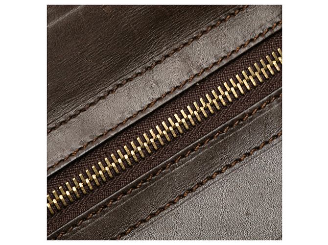 Céline Celine Brown C Macadam Canvas Handbag Beige - view 9