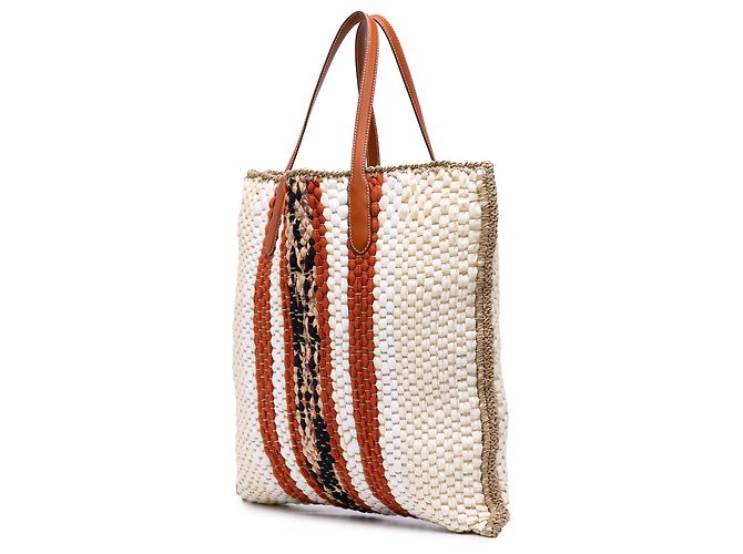 Bolsa Blossom de crochê de lã e seda marrom Loro Piana - vista 2