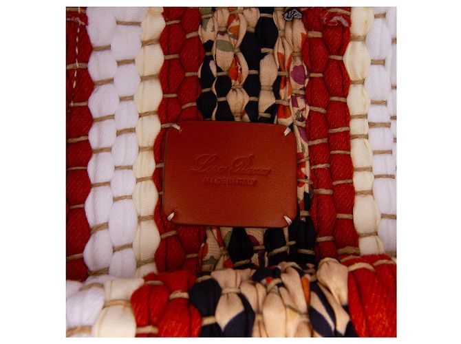 Bolsa Blossom de crochê de lã e seda marrom Loro Piana - vista 5