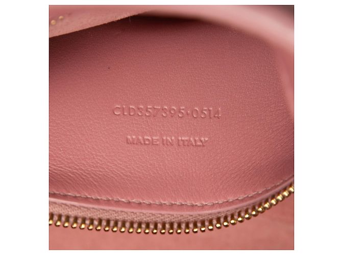 Borsa a tracolla monogramma in pelle rosa Saint Laurent piccola - vista 6