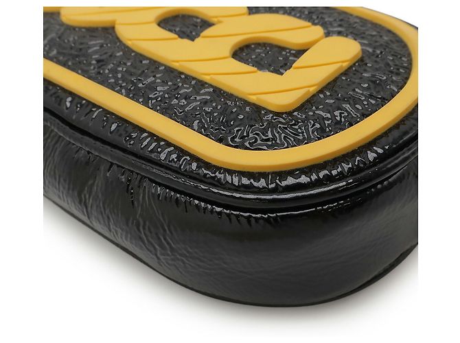 Borsa a spalla Pochette Game Patch GUCCI Nero Giallo - view 4