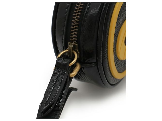 Borsa a spalla Pochette Game Patch GUCCI Nero Giallo - view 6