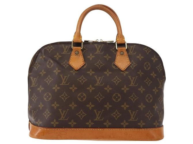 Louis Vuitton Vintage Alma Handtasche aus Monogramm-Canvas PM Braun - Ansicht 2