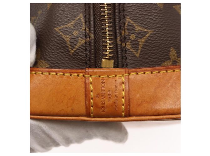 Louis Vuitton Vintage Alma Handtasche aus Monogramm-Canvas PM Braun - Ansicht 6