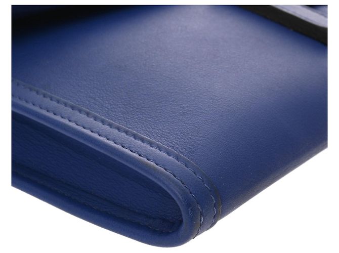 Borsa Clutch Jige Elan di Hermès in Blu Zaffiro - vista 6