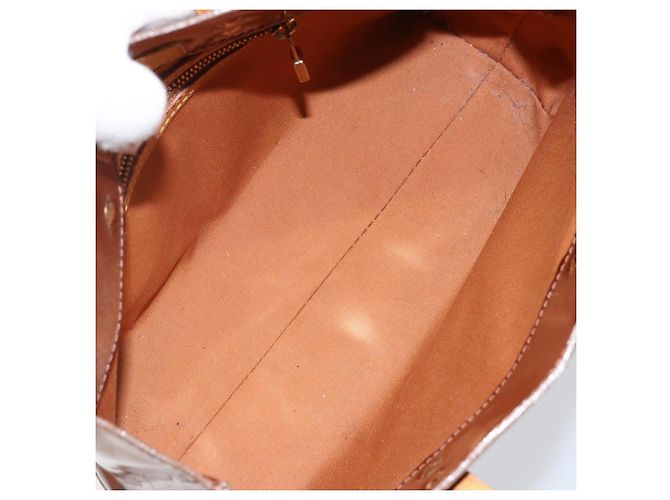 Borsa Reade Monogram Vernis PM di Louis Vuitton Marrone - vista 5