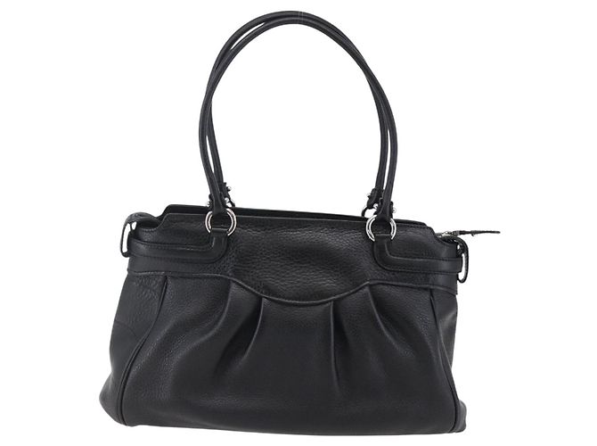 Mini borsa Gancini in pelle Salvatore Ferragamo Nero - vista 2