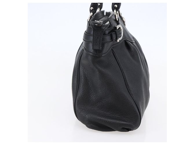 Mini borsa Gancini in pelle Salvatore Ferragamo Nero - vista 3