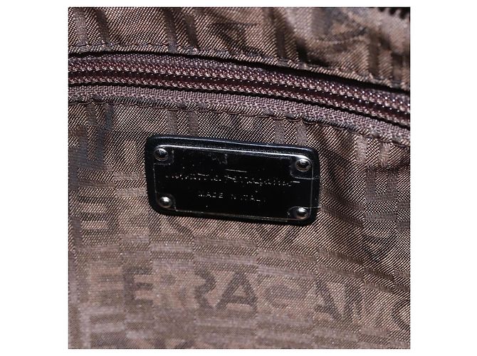Mini borsa Gancini in pelle Salvatore Ferragamo Nero - vista 6