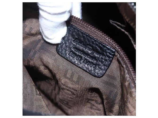 Mini borsa Gancini in pelle Salvatore Ferragamo Nero - vista 7