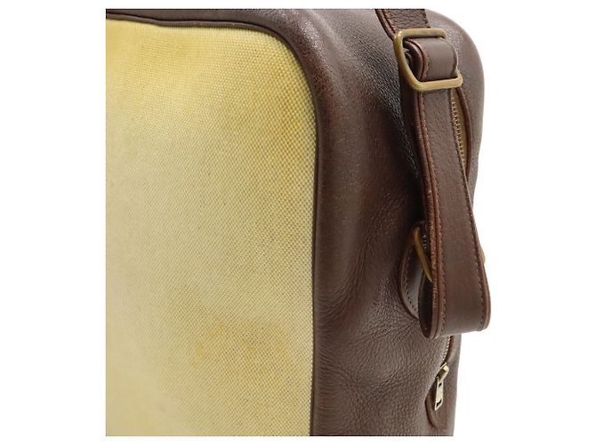 Borsa a Spalla Victoria di Hermès Beige Marrone scuro - vista 5