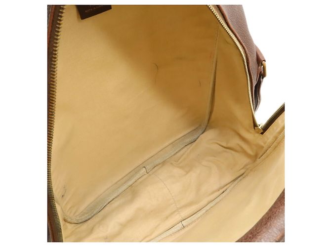 Borsa a Spalla Victoria di Hermès Beige Marrone scuro - vista 9