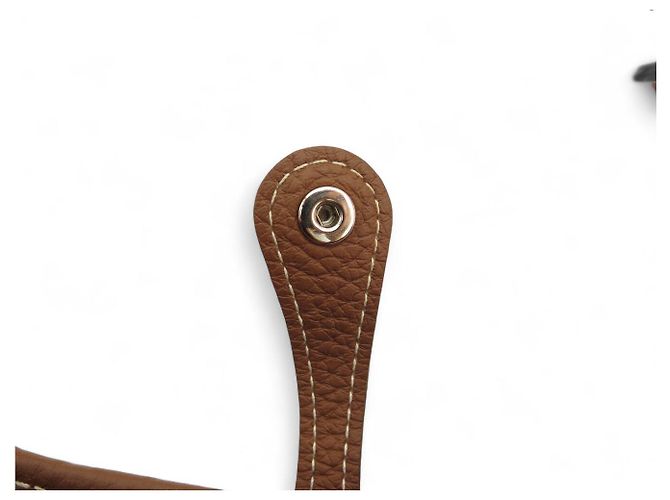 Hermès NUOVA BORSA HERMES EVELYNE AMAZONE 16 PELLE CLEMENCE ORO CINGHIA ZIG ZAG Marrone - vista 8