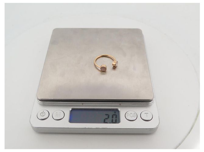 NEUER GINETTE NY TOI ET MOI RING T54 CABOCHON MUTTERPERLE 18K GELBGOLD Golden - Ansicht 13