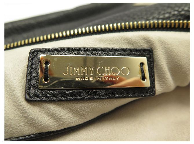 JIMMY CHOO ALLY RINDSLEDER SCHWARZE SCHULTERTASCHE - Ansicht 10