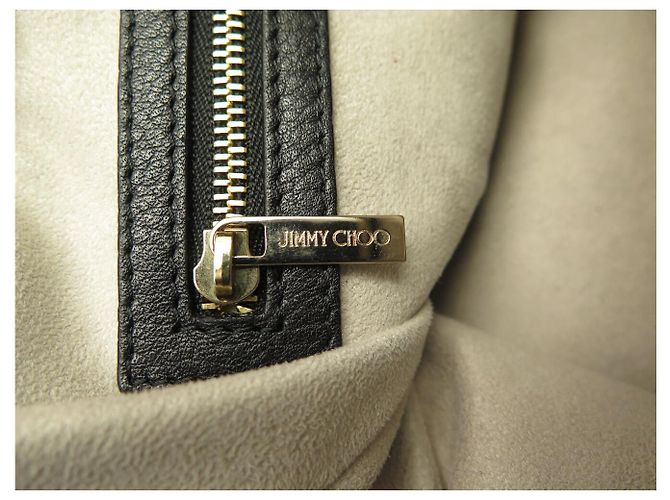 JIMMY CHOO ALLY RINDSLEDER SCHWARZE SCHULTERTASCHE - Ansicht 11
