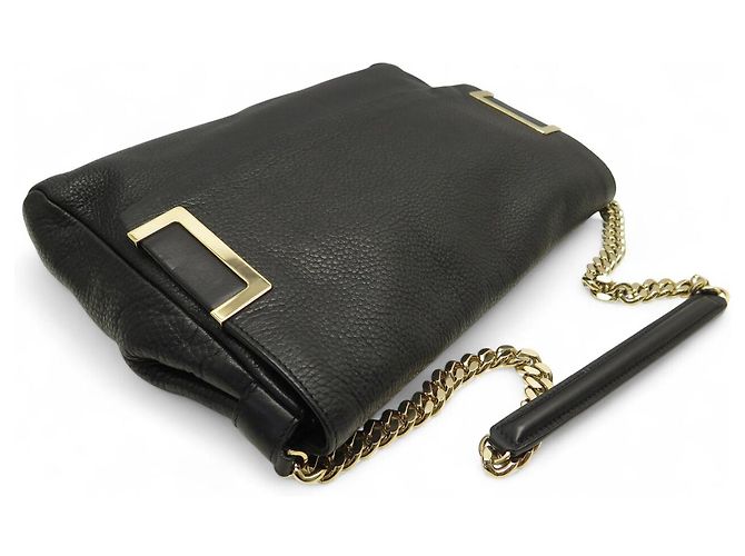 JIMMY CHOO ALLY RINDSLEDER SCHWARZE SCHULTERTASCHE - Ansicht 4