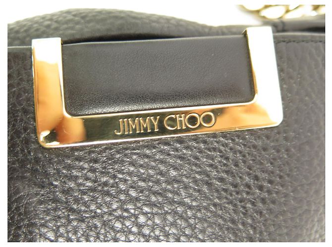 JIMMY CHOO ALLY RINDSLEDER SCHWARZE SCHULTERTASCHE - Ansicht 6