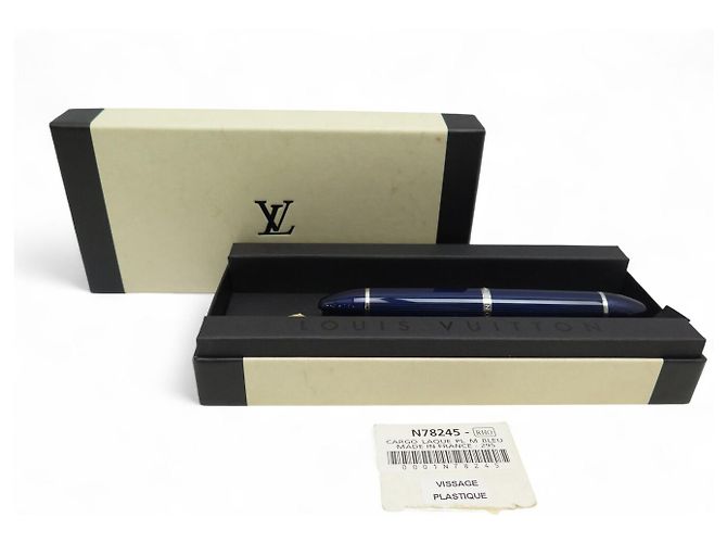 NEUER LOUIS VUITTON CARGO GLACIER LACKIERTER BLAUER FÜLLFEDERHALTER - Ansicht 13