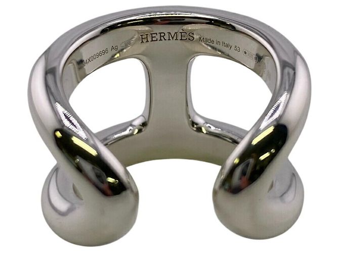 Ring Hermès Anello Hermes Osmoz GM in Argento - vista 8