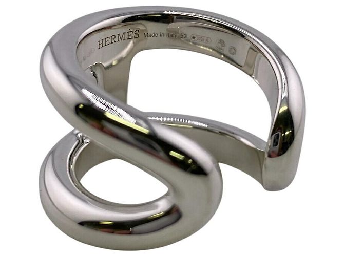 Ring Hermès Anello Hermes Osmoz GM in Argento - vista 9