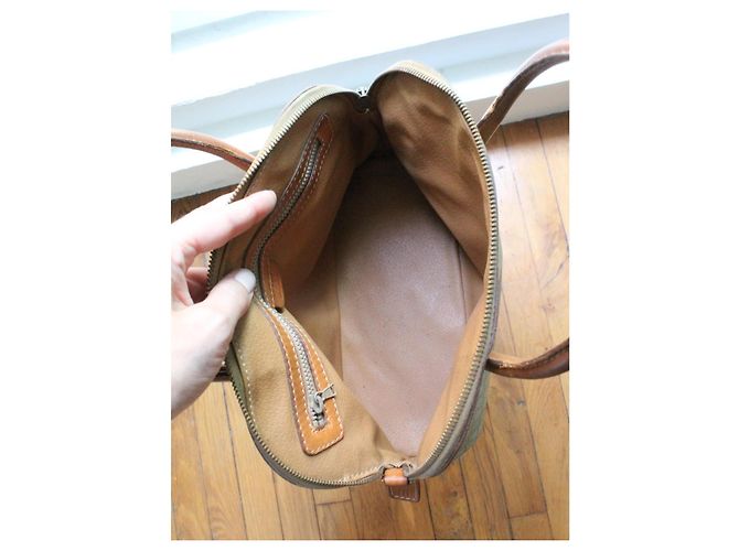 Triomphe Borsa Céline modello Macadam logo trionfo beige - vista 11