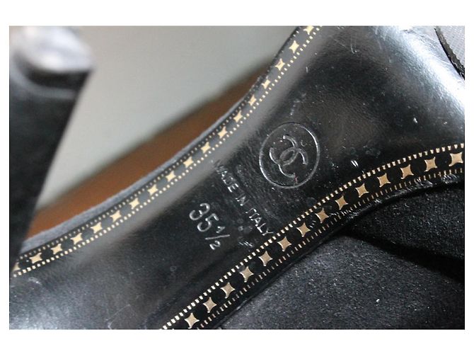 Chanel Pumps aus lackiertem Leder und Wildleder Größe 35,5 - Ansicht 13