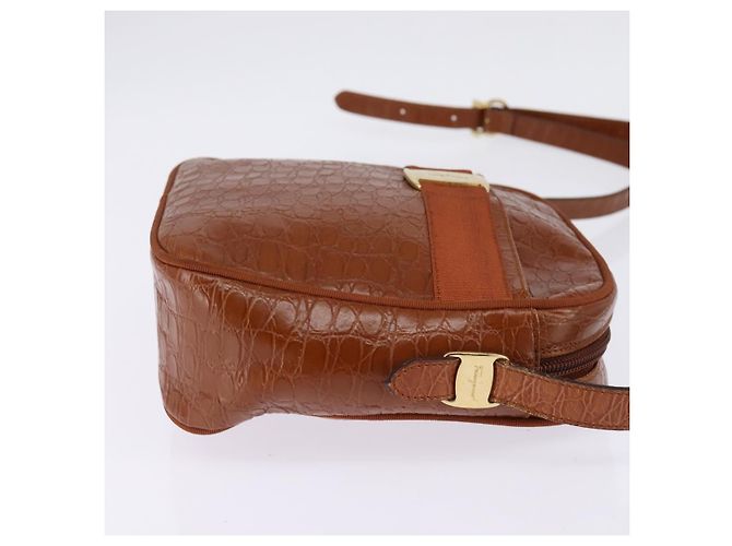 Borsa a Spalla Vala in Pelle Salvatore Ferragamo Marrone - vista 4
