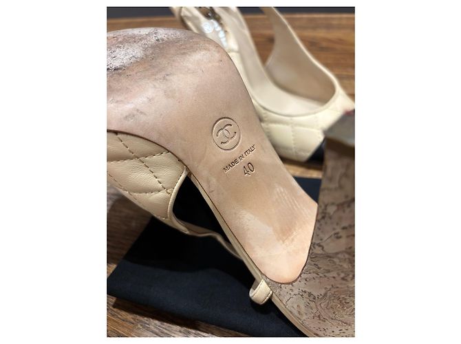 Chanel Slingback Pump 40 Beige - Ansicht 3