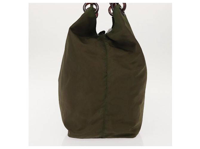 Tote Tessuto mit Harzgriff Prada Khaki - Ansicht 3