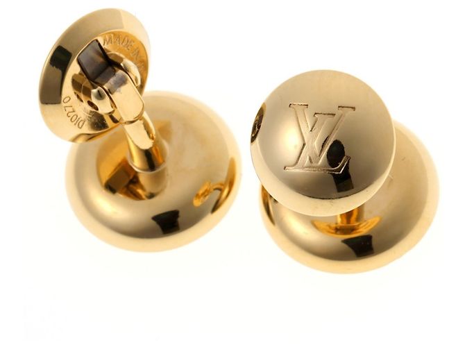 Gemelli in metallo dorato Louis Vuitton D'oro - vista 2