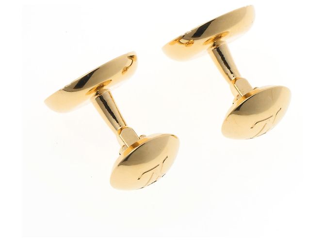 Gemelli in metallo dorato Louis Vuitton D'oro - vista 4
