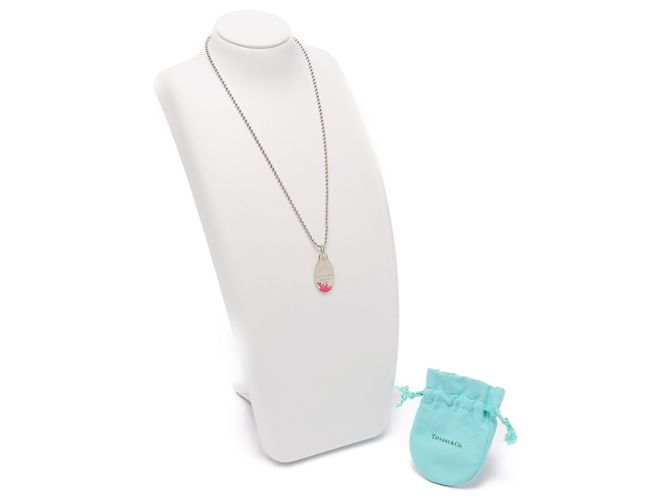 Return to Tiffany Collana con etichetta ovale Ritorno al Colore di Tiffany & Co. Argento Rosa - vista 8